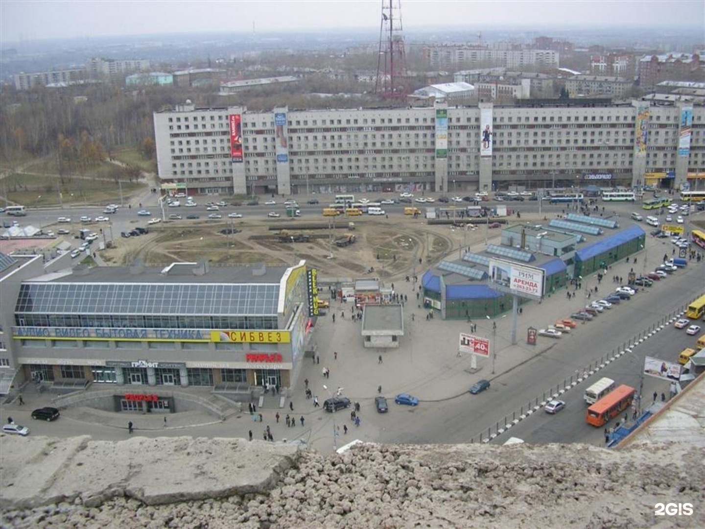 Площадь Маркса Новосибирск 2000 год