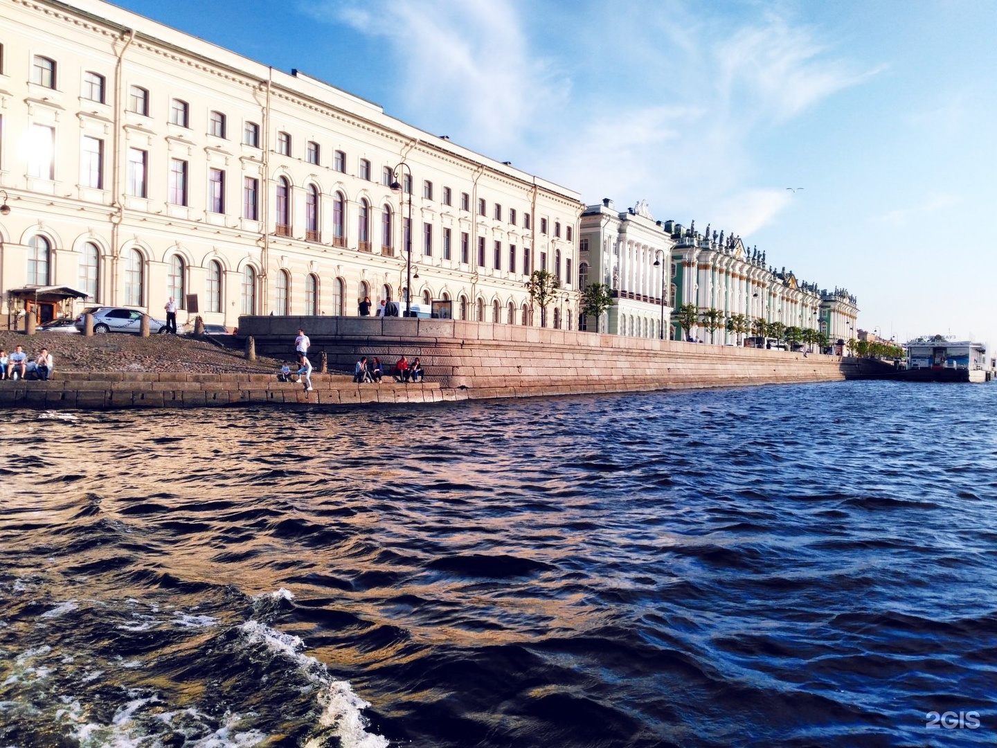 Санкт-Петербург вид сверху Дворцовая набережная