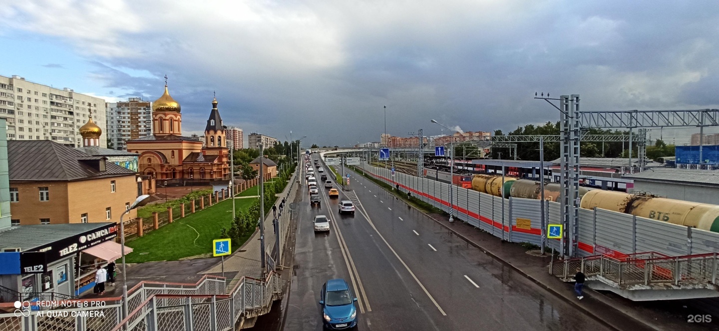 Ж д 15. Фото эстакады в Щербинке возле храма преподобномученицы Елизаветы. Железнодорожная 15.