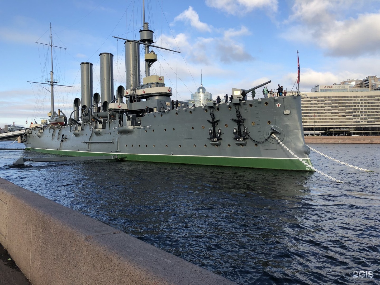 The cruiser aurora is a museum