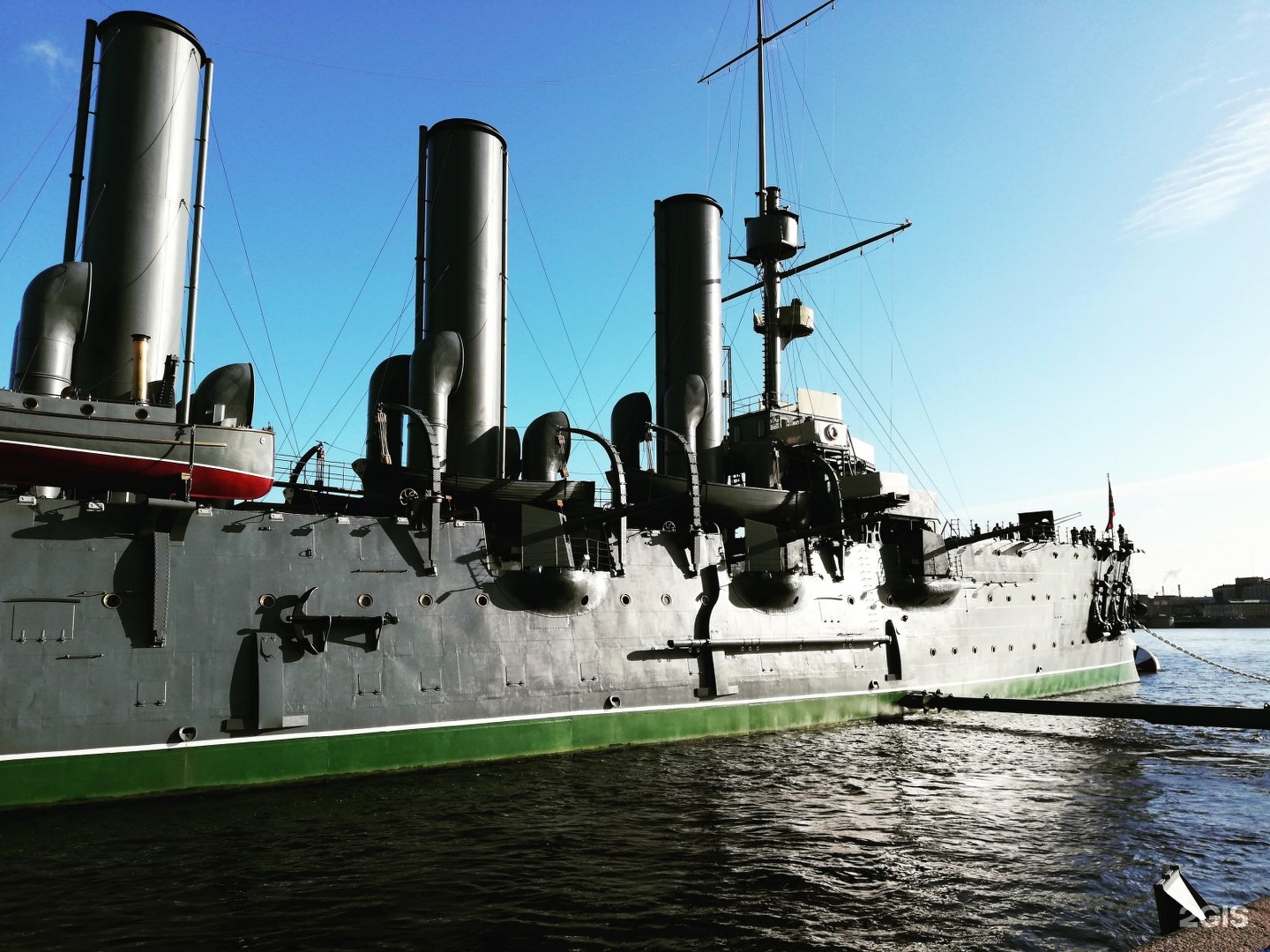 The cruiser aurora is a museum