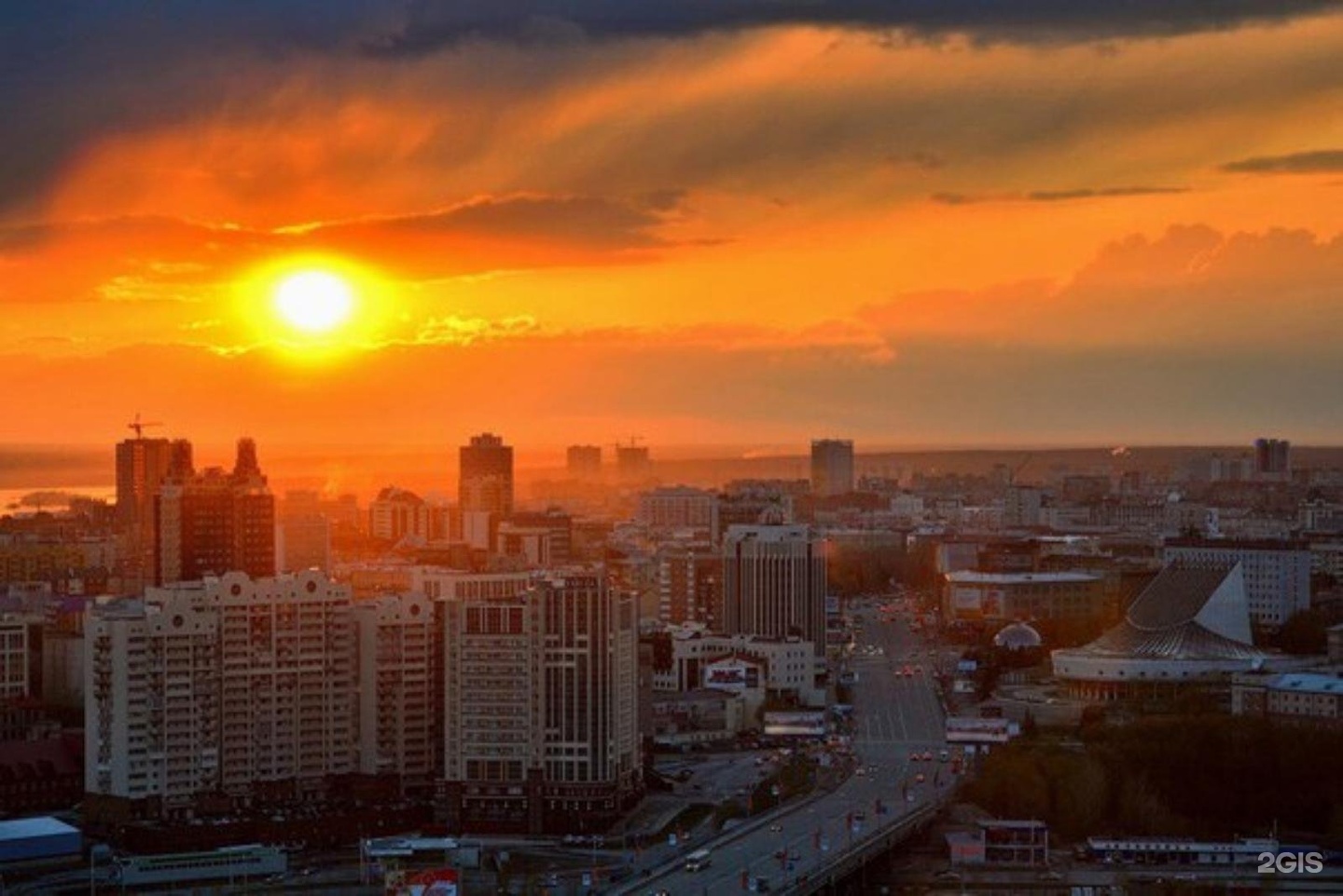 Рассвет в Новосибирске