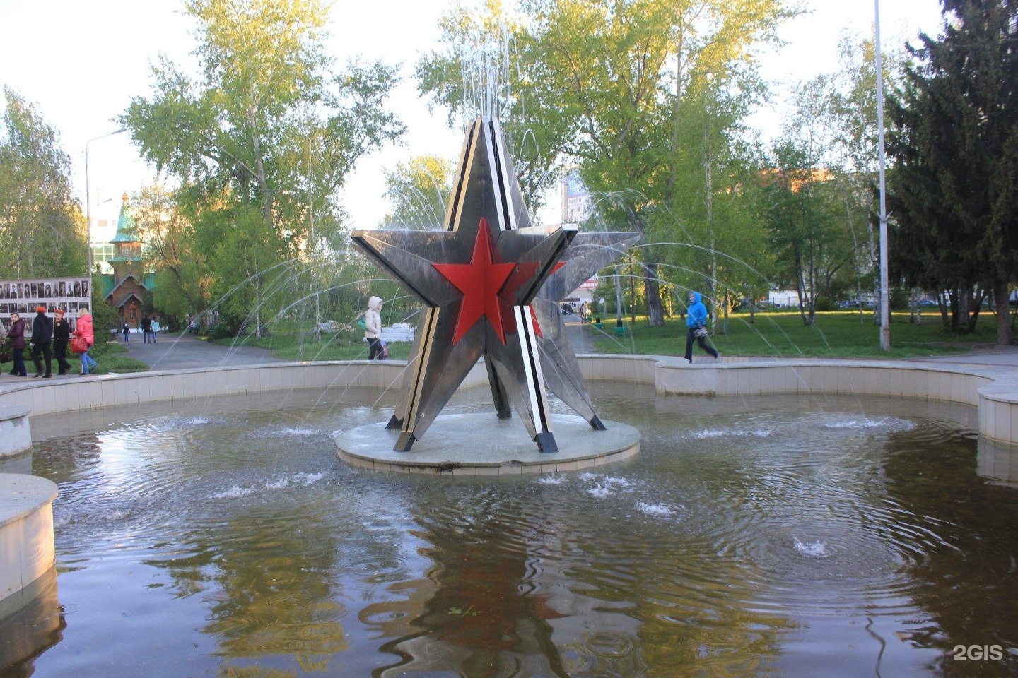 Курган парк Победы фонтан