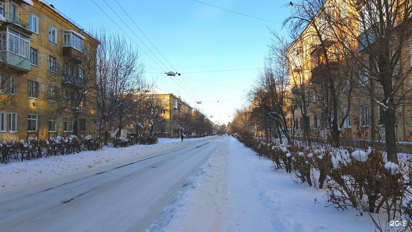 Улица Карла Маркса Ангарск зимой