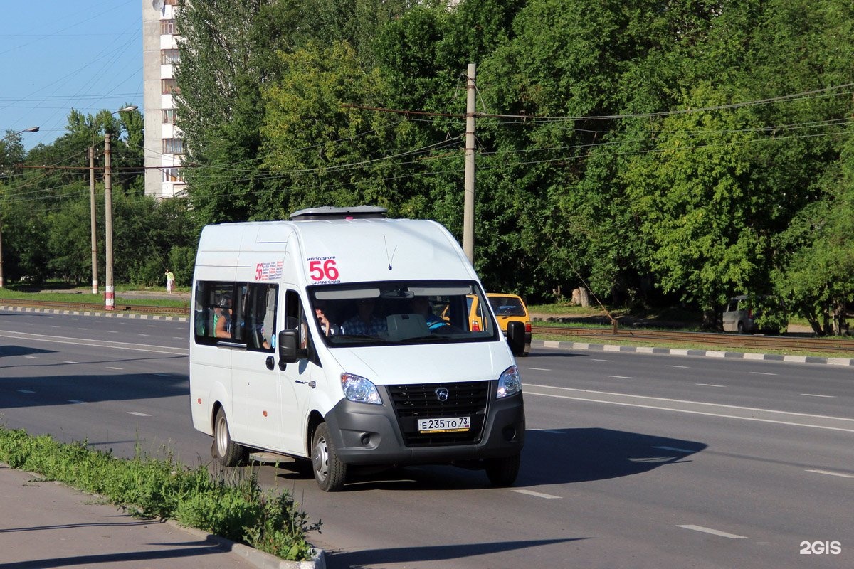 Маршрутка 56 ульяновск схема