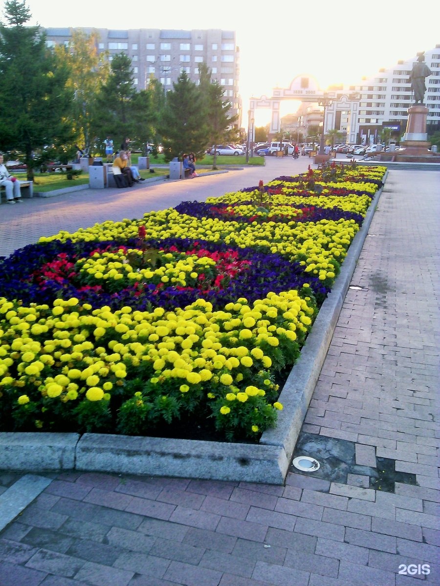 Красивые площади в Красноярске