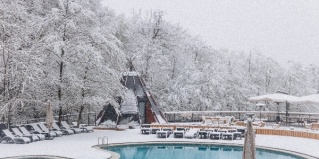 Красная Поляна: Глэмпинг Pine River Красная Поляна